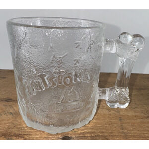 McDonald's The Flintstones Pre Dawn Glass Mug RocDonalds 10 Oz. 1993 Vintage
